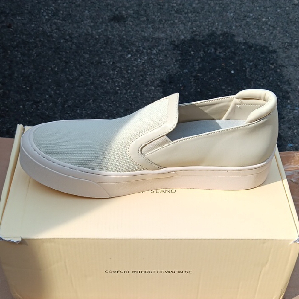 Cream Slip-On Sneakers
